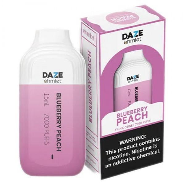 7 Daze Ohmlet Disposable - Blueberry Peach [7000 p...