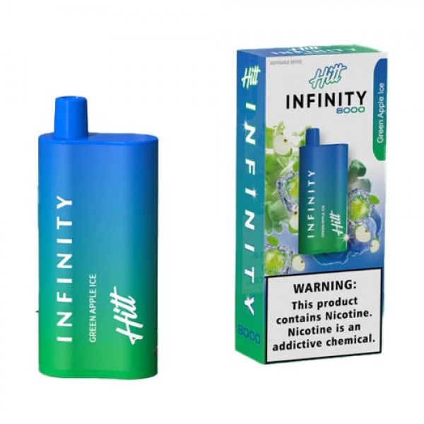 Hitt Infinity Disposable - Green Apple Ice [8000 puffs]