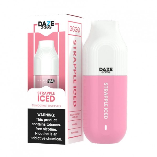 7 Daze Egge Disposable - Strapple Iced [3000 puffs...